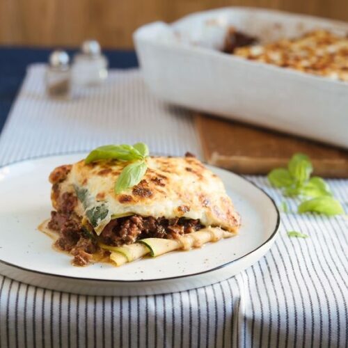 Lasanha de abobrinha Low Carb