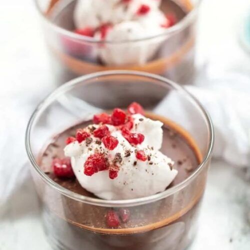 Mousse de chocolate sem leite