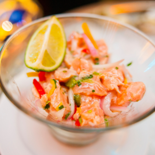 Ceviche de salmão