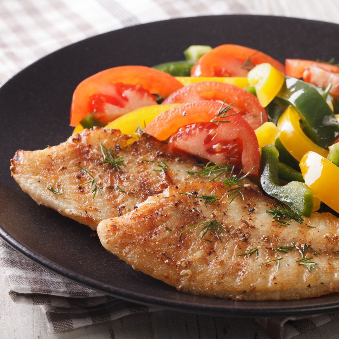 Filé de tilápia no forno